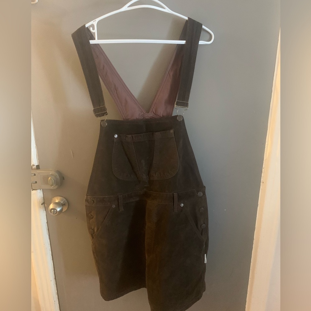 Skotts suede brown suede‎ overalls